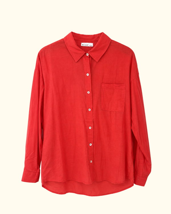 Be Cool Angela Classic Shirt Lava front view