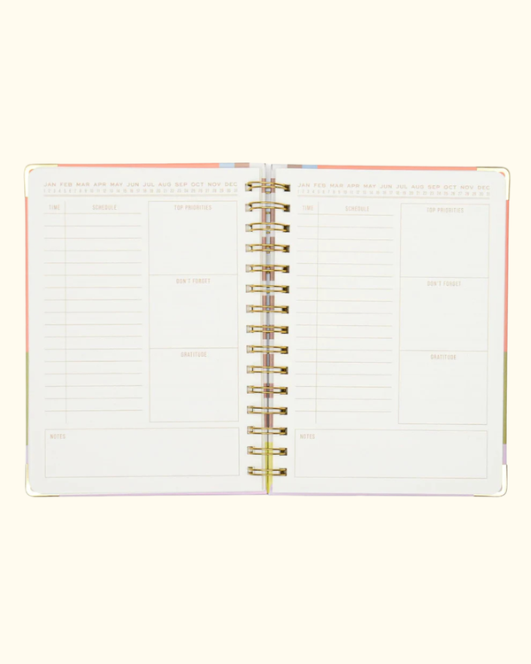 Undated 13 Month Perpetual Planner Geo Checks alternate view