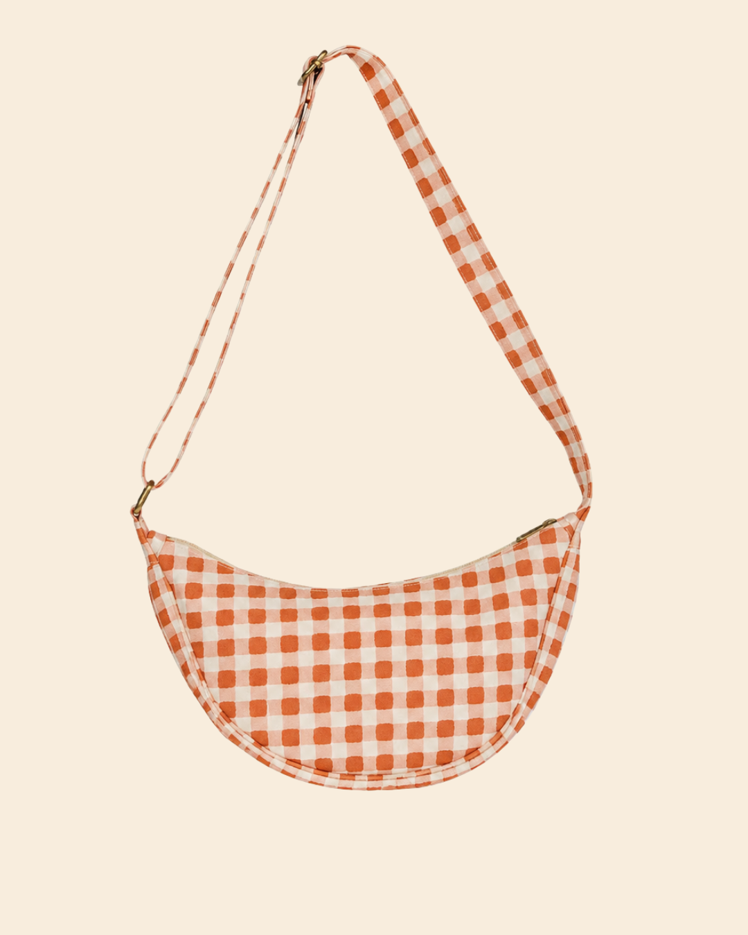 Joyn Moon Sling Bag in Harvest Gold with hand block printed cotton canvas