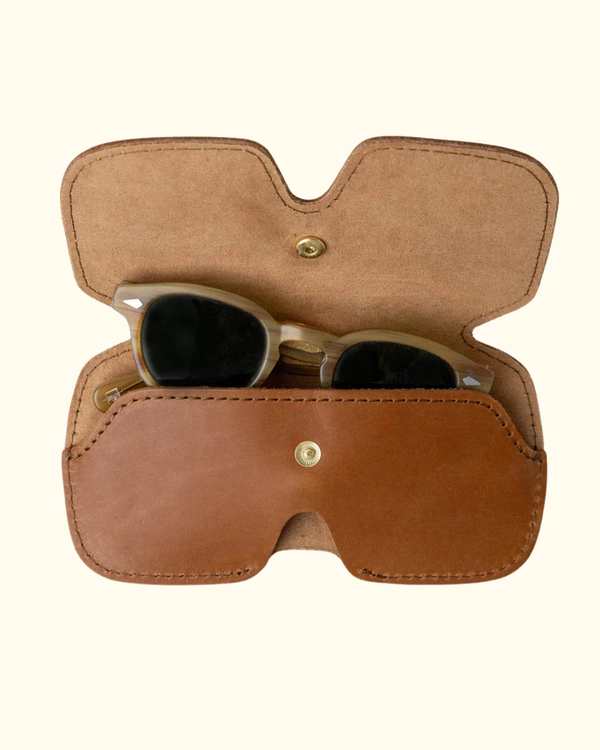 Leather Sunglasses Case Tan alternate view