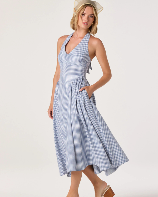 Meana Dress Blue Gingham alternate view